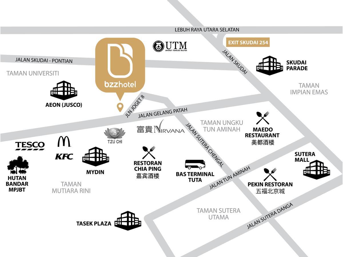 Bzz Hotel Skudai Extérieur photo
